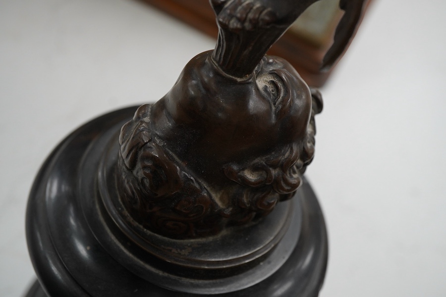 After Giambologna (Flemish 1529-1608), a 20th century bronze of Mercury, 66cm